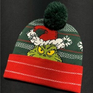 Dr SEUSS / GRINCH - knit Christmas hat / UNUSED like new condition, no tags.